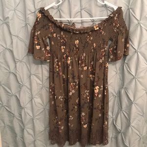 Xhilararion Off-The-Shoulder Dress